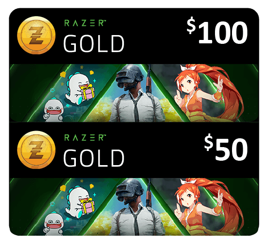 Razer Gold - $100 (Global) + Razer Gold - $50 (Global)