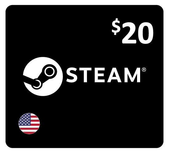 Steam Wallet Card USD 20 (US Store Works in USA Only)