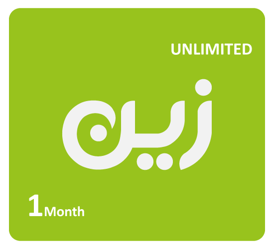 Zain Internet Recharge Card Unlimited–1 Month