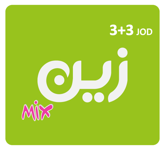 Zain Mix JOD 3+3