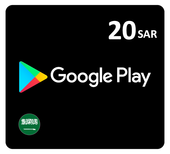Google Play Gift Card SAR20 (Saudi Store Works in KSA Only)