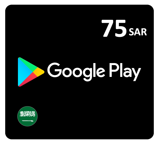 Google Play Gift Card SAR75 (Saudi Store Works in KSA Only)
