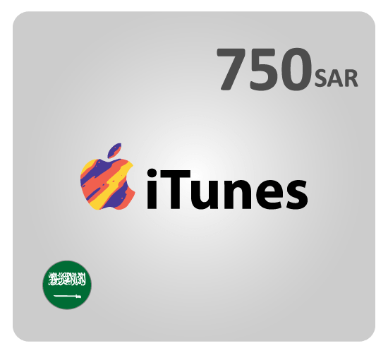 iTunes gift card SAR750- (Saudi Store Only.)