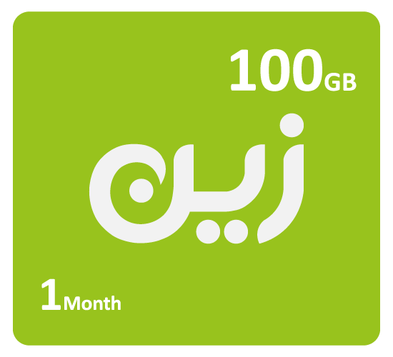 Zain Internet Recharge Card 100GB–1 Month