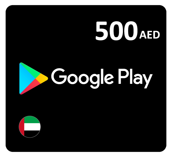جوجل بلاي 500 درهم (المتجر اﻹماراتي تعمل داخل الإمارات فقط)