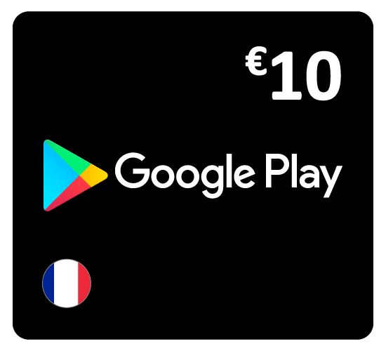 بطاقة جوجل بلاي 10 يورو (المتجر الفرنسى تعمل داخل فرنسا فقط)
