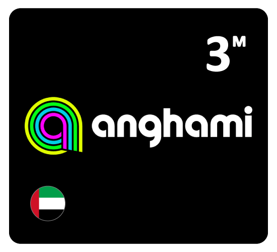 بطاقة أنغامي بلس إشتراك لمدة - 3 أشهر (المتجر الإماراتي)