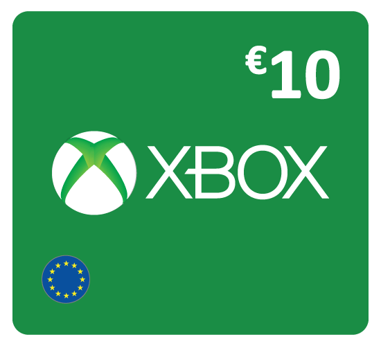 بطاقة إكس بوكس لايف - 10 يورو (المتجر الأوروبي تعمل داخل أوروبا فقط)