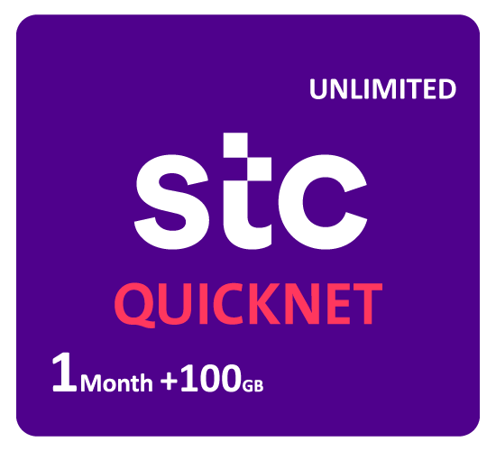 QuickNet Unlimited streaming + 100GB - for 1 Month.