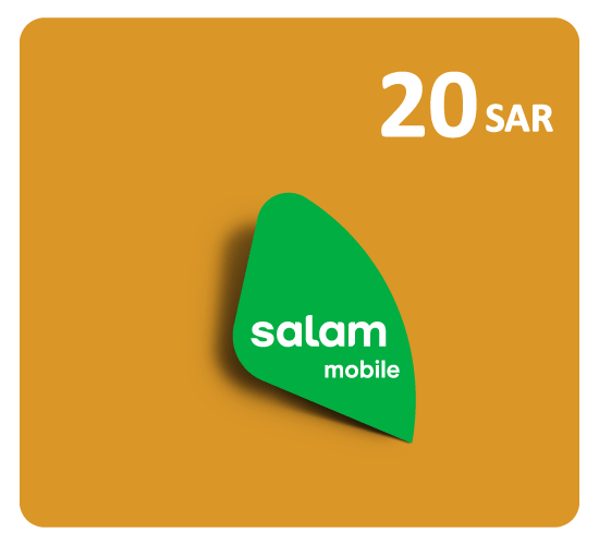 Salam Mobile E-voucher Card SAR 20.