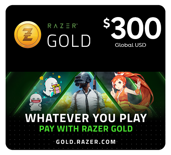 Razer Gold - $300 (Global)
