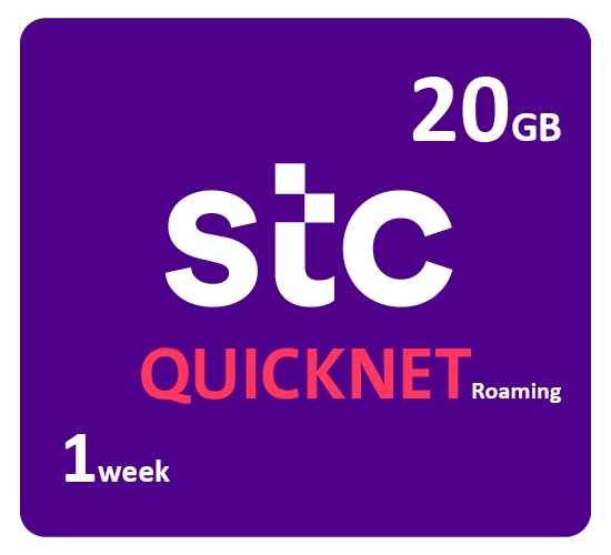 QuickNet Roaming - 20 GB for 1 Week