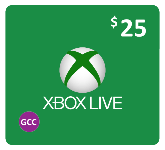 Microsoft Xbox Live -- $25 (GCC Store Works in GCC Only)