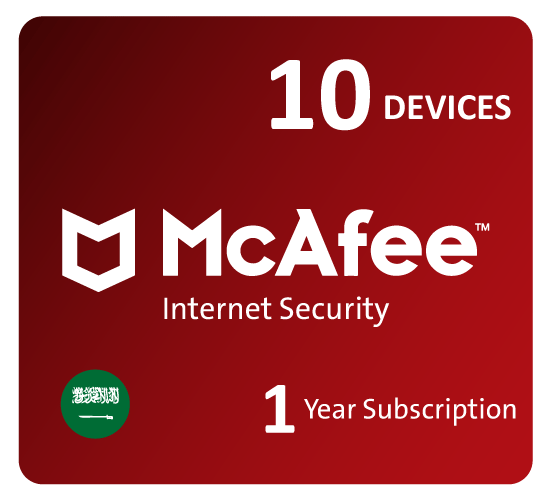 Mcafee Internet Security 10 Devices -KSA