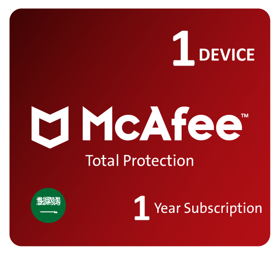 1Devices Mcafee Total Protection 1 Year Subscription - KSA 