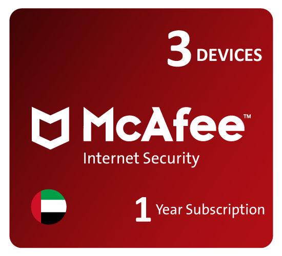 مكافي لأمن الإنترنت 3 اجهزة - المتجر الإماراتي