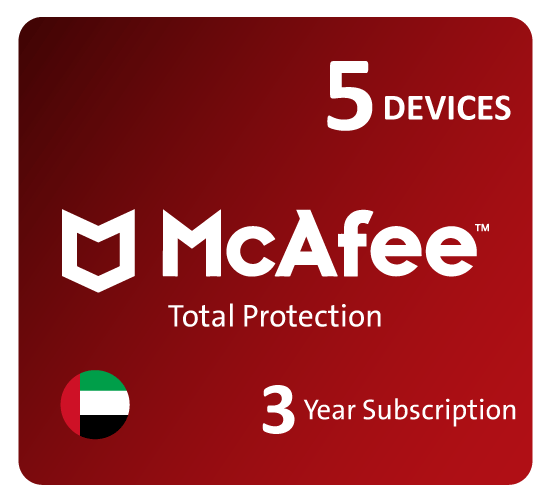 Mcafee Total Protection 5 Devices - UAE