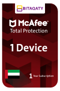 1 Devices Mcafee Total Protection 1 Year Subscription- UAE