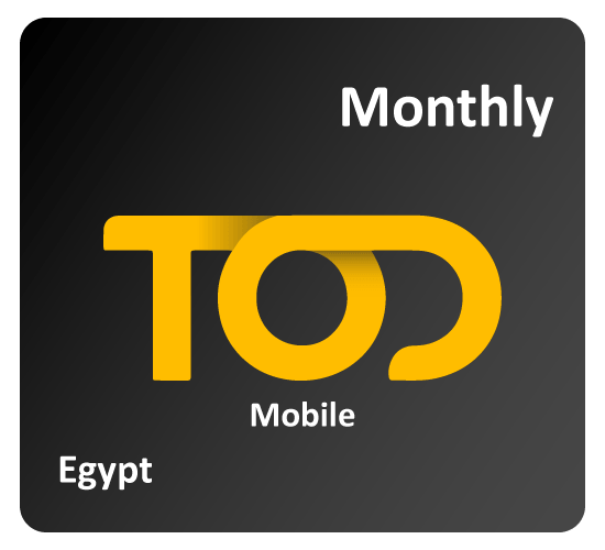 TOD Mobile Monthly Subscription Egypt ( Tier 3B)