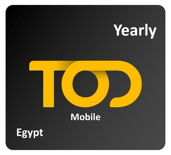 TOD Mobile yearly Subscription Egypt ( Tier 3B)