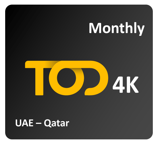 TOD 4K Monthly Subscription (UAE – Qatar)