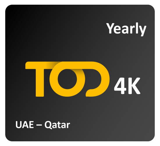 TOD 4K Yearly Subscription UAE – Qatar ( Tier 1A)